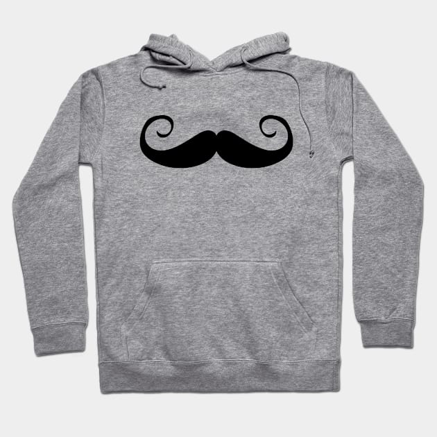 Moustache - Curly (Skin tone F) Hoodie by helengarvey